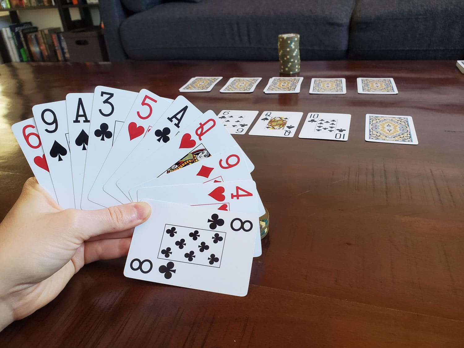 moss poker starting hand