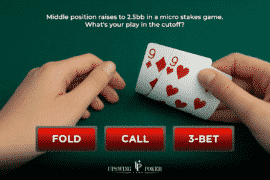 micro stakes holdem foldem quiz