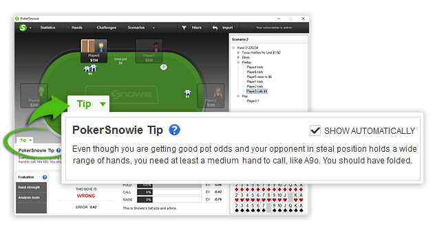 PokerSnowie Tip