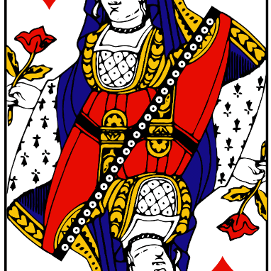 Queen of hearts French Are aces face cards? Queen of hearts French